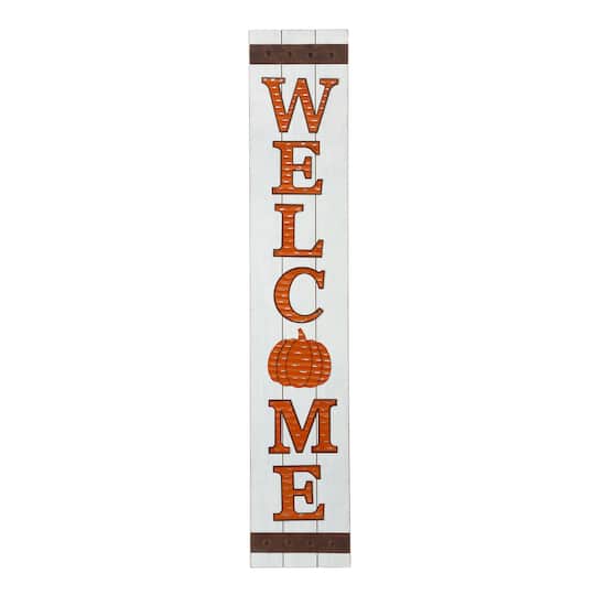 Glitzhome&#xAE; 42&#x22; Fall Wooden Welcome Porch Sign